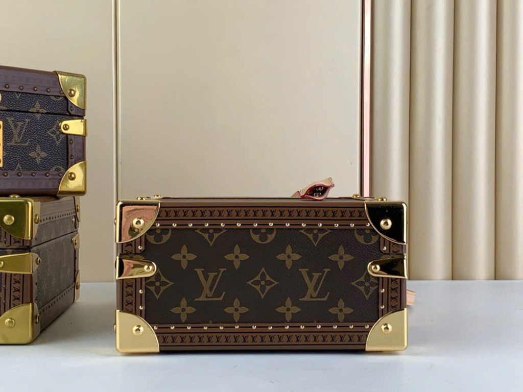 Túi Xách Dáng Cốp Louis Vuitton Siêu Cấp LV Valisette Tresor Hoạ Tiết Monogram 22.5x14.5x11 (8)