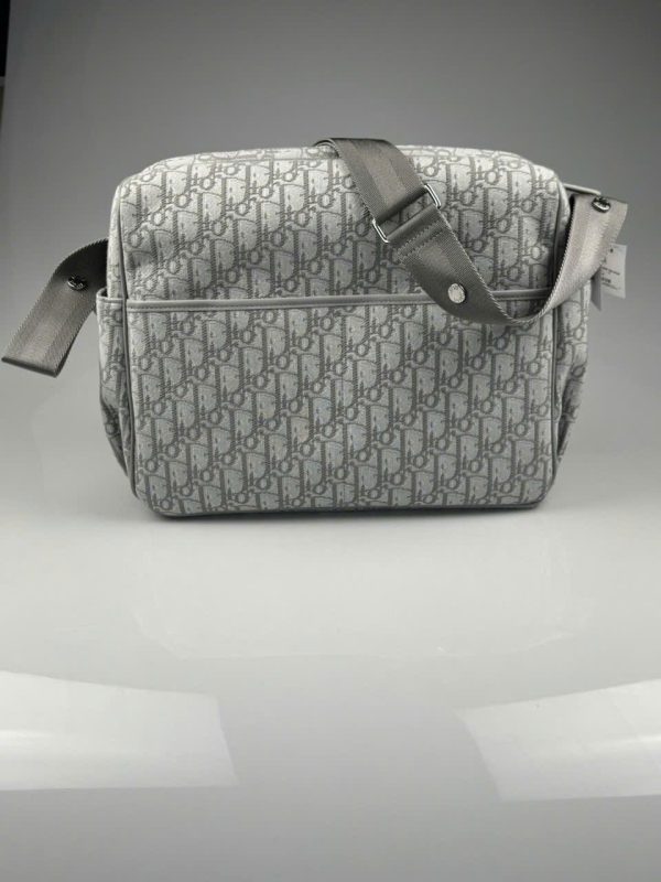 Túi Xách Dior Oblique Changing Replica Cao Cấp Màu Xám 38x28x16cm (2)
