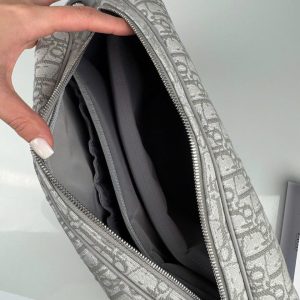 Túi Xách Dior Oblique Changing Replica Cao Cấp Màu Xám 38x28x16cm (2)