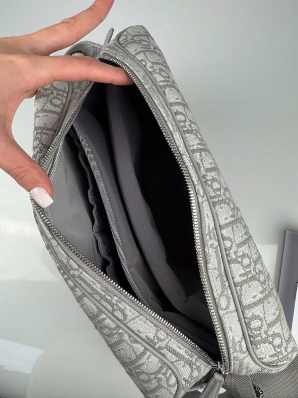 Túi Xách Dior Oblique Changing Replica Cao Cấp Màu Xám 38x28x16cm (2)