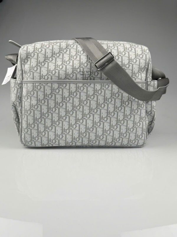 Túi Xách Dior Oblique Changing Replica Cao Cấp Màu Xám 38x28x16cm (2)