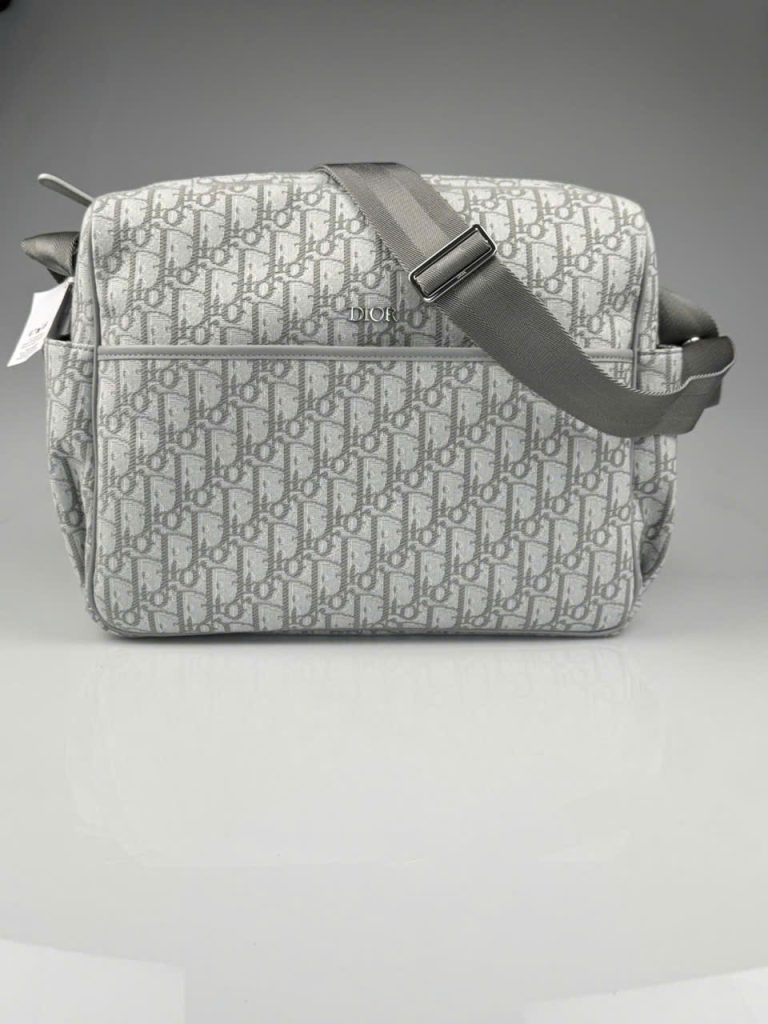 Túi Xách Dior Oblique Changing Replica Cao Cấp Màu Xám 38x28x16cm (2)