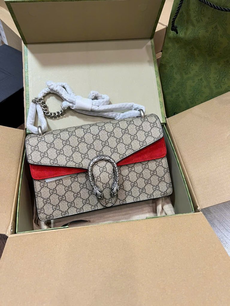 Túi Xách Gucci Dionysus Small Siêu Cấp Hoạ Tiết Monogram 28cm (2)