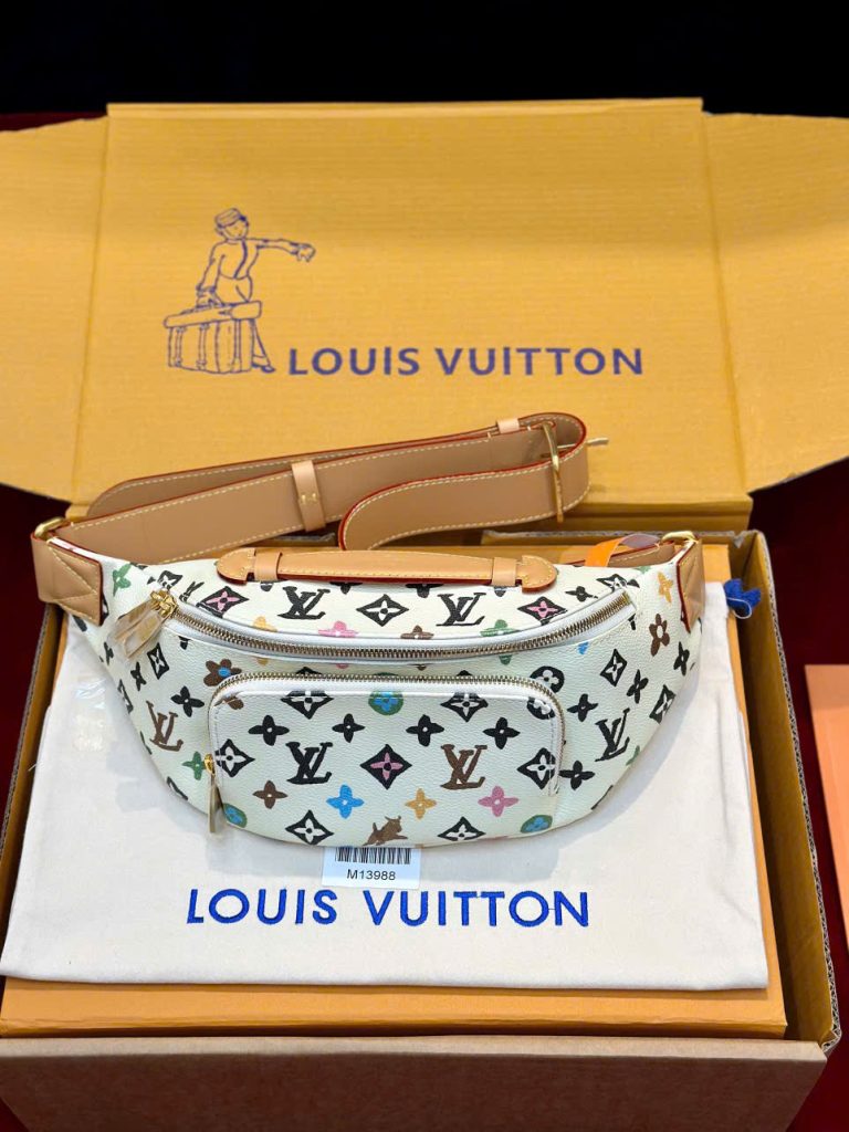 Túi Xách Louis Vuitton LV Belt Màu Trắng Siêu Cấp Hoạ Tiết Monogram 30x15x8cm (1)