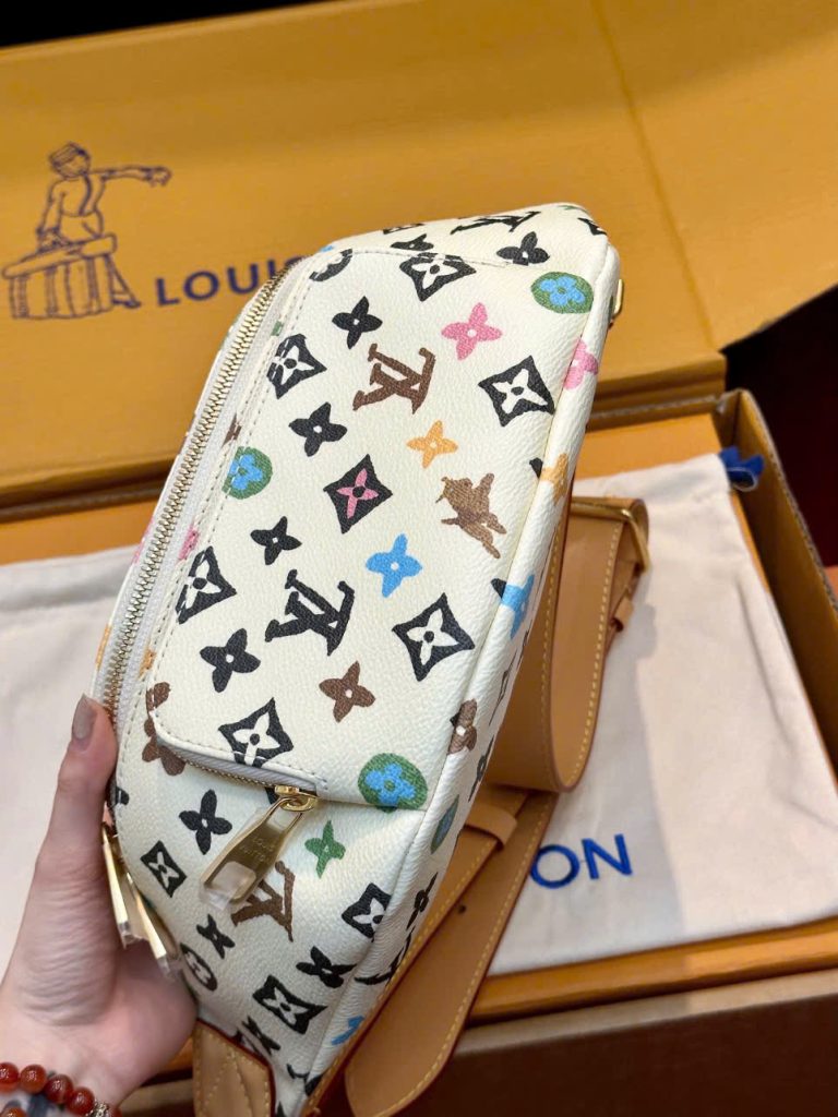 Túi Xách Louis Vuitton LV Belt Màu Trắng Siêu Cấp Hoạ Tiết Monogram 30x15x8cm (7)