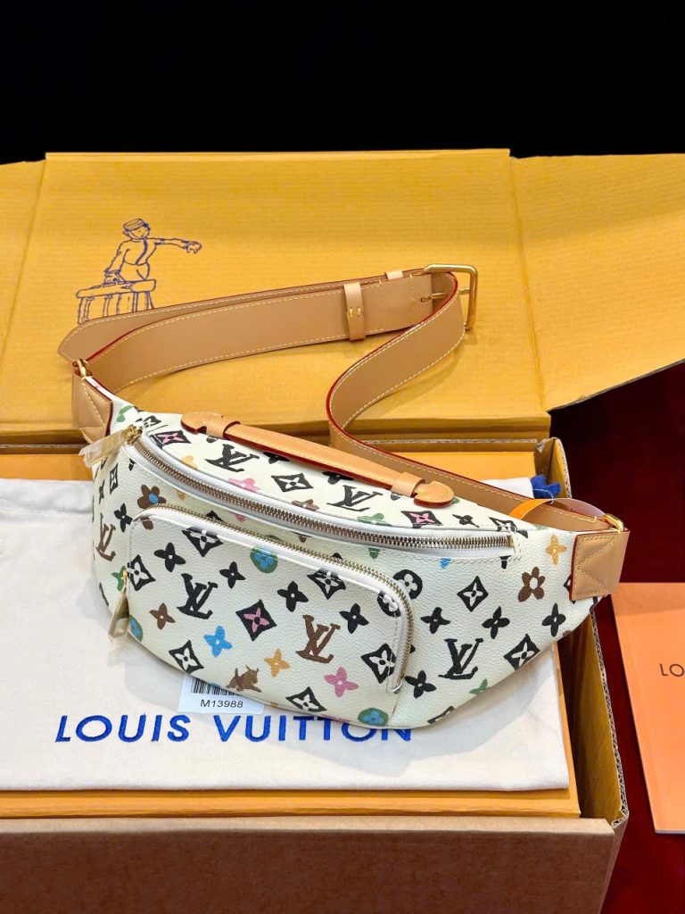 Túi Xách Louis Vuitton LV Belt Màu Trắng Siêu Cấp Hoạ Tiết Monogram 30x15x8cm (7)