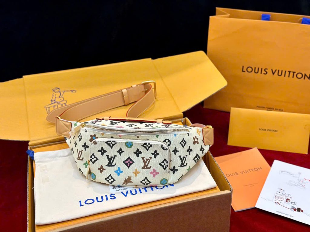 Túi Xách Louis Vuitton LV Belt Màu Trắng Siêu Cấp Hoạ Tiết Monogram 30x15x8cm (7)