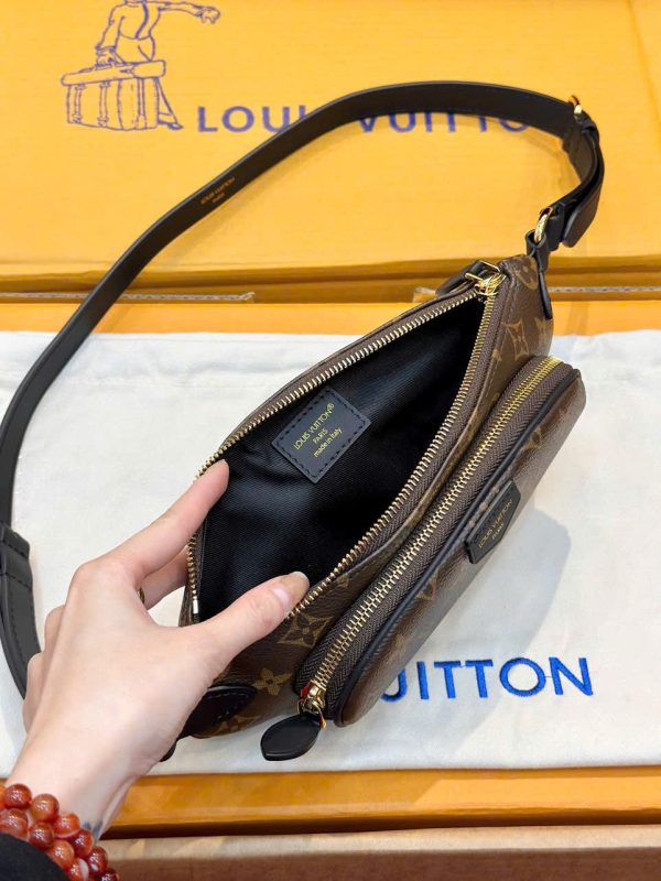 Túi Xách Louis Vuitton LV Keepit Siêu Cấp Hoạ Tiết Monogram Canvas Màu Nâu 29x12x6cm (2)
