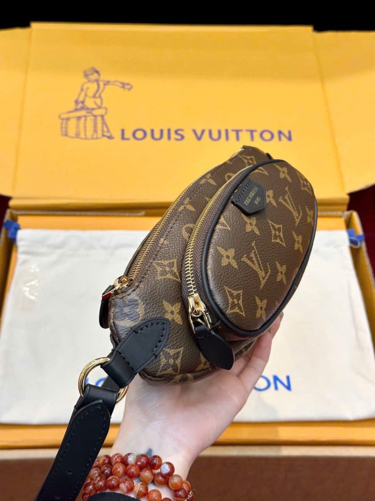 Túi Xách Louis Vuitton LV Keepit Siêu Cấp Hoạ Tiết Monogram Canvas Màu Nâu 29x12x6cm (2)