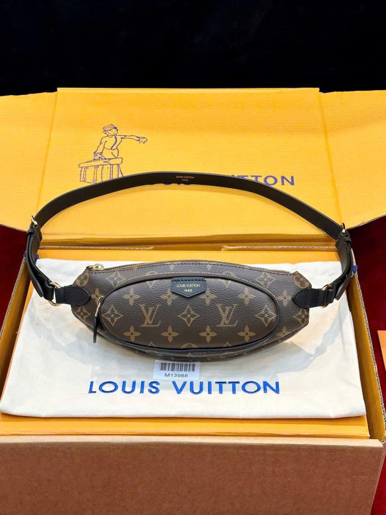 Túi Xách Louis Vuitton LV Keepit Siêu Cấp Hoạ Tiết Monogram Canvas Màu Nâu 29x12x6cm (2)