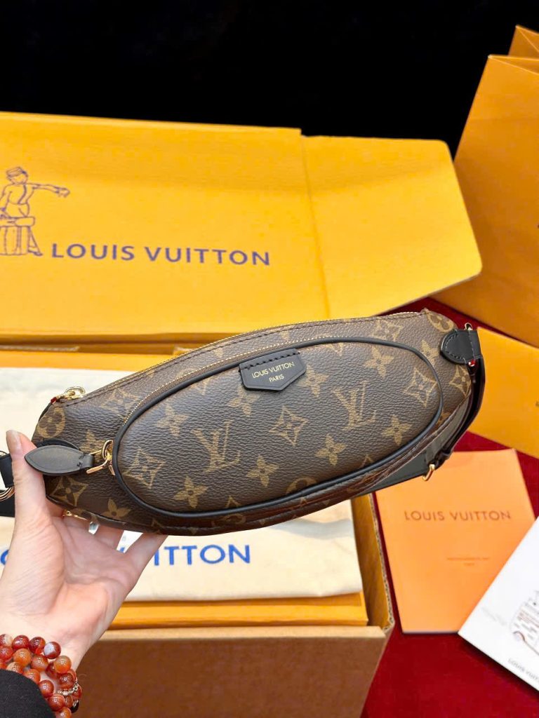 Túi Xách Louis Vuitton LV Keepit Siêu Cấp Hoạ Tiết Monogram Canvas Màu Nâu 29x12x6cm (2)