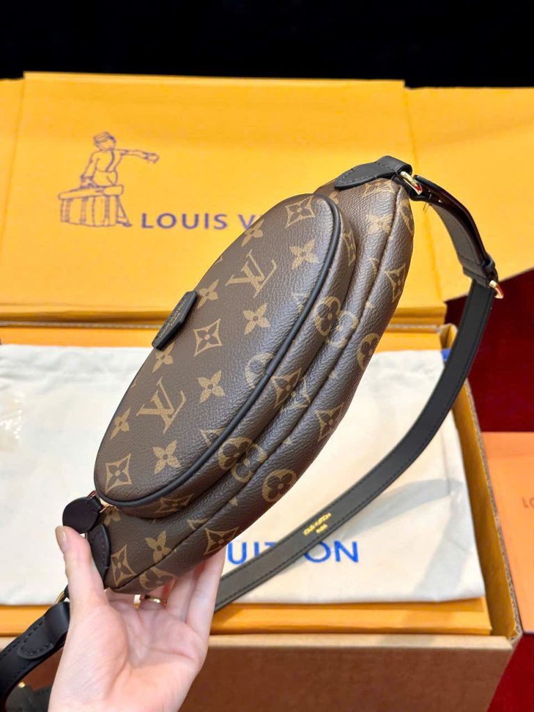 Túi Xách Louis Vuitton LV Keepit Siêu Cấp Hoạ Tiết Monogram Canvas Màu Nâu 29x12x6cm (2)