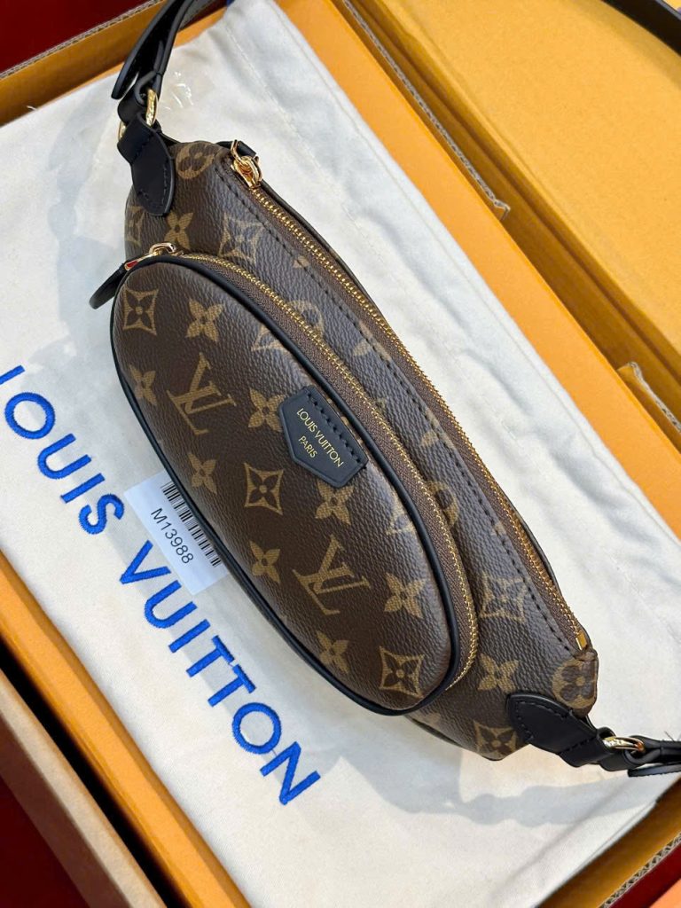 Túi Xách Louis Vuitton LV Keepit Siêu Cấp Hoạ Tiết Monogram Canvas Màu Nâu 29x12x6cm (2)