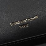 Túi Xách Louis Vuitton Like Auth LV Wallet On Chain Màu Đen Khoá Vàng 20x12cm (2)