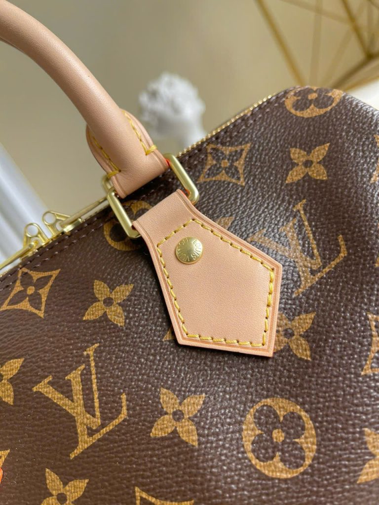Túi Xách Louis Vuitton Siêu Cấp LV Speedy bandouliere Hoạ Tiết Monogram Màu Nâu 25cm (2)