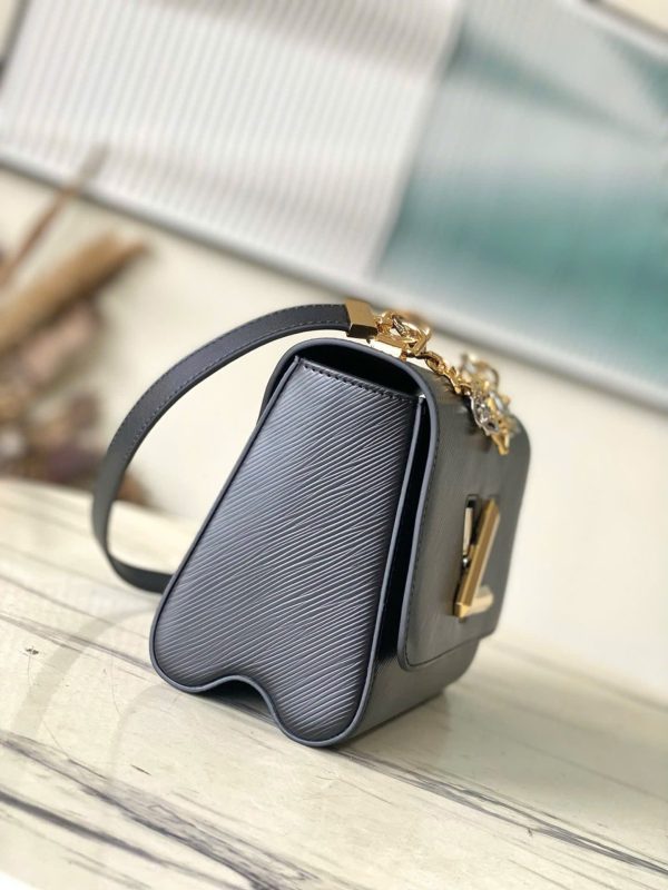 Túi Xách Louis Vuitton Siêu Cấp LV Twist Màu Đen Dây Đeo Chéo 23x17cm (2)