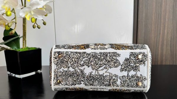 Túi Xách Nữ Dior Lady Hoạ Tiết Thêu Thổ Cẩm Siêu Cấp 24cm (2)