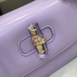 Túi Xách Nữ Hàng Hiệu Gucci Bamboo Diva Chất Da Bóng Màu Tím 26 (2)