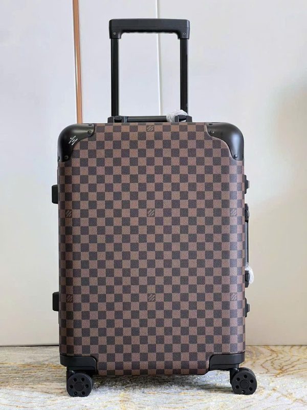 Vali Louis Vuitton Siêu Cấp Hoạ Tiết Caro Màu Nâu 20Inch (2)
