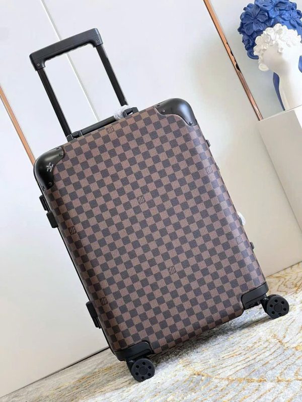 Vali Louis Vuitton Siêu Cấp Hoạ Tiết Caro Màu Nâu 20Inch (2)