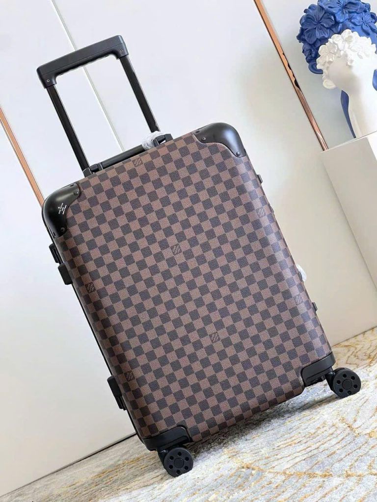 Vali Louis Vuitton Siêu Cấp Hoạ Tiết Caro Màu Nâu 20Inch (2)