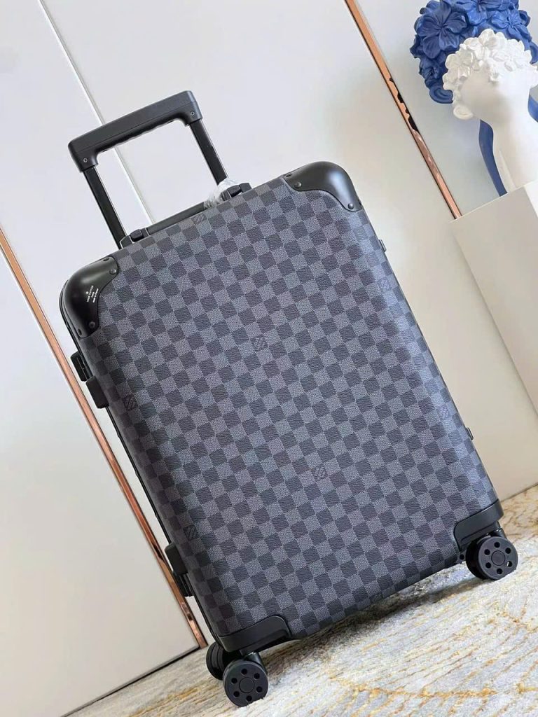 Vali Louis Vuitton Siêu Cấp Hoạ Tiết Caro Màu Tím Than 20Inch (2)