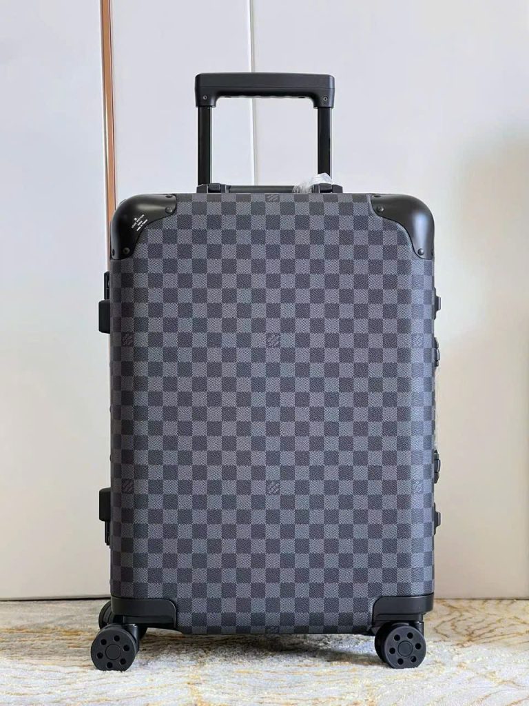 Vali Louis Vuitton Siêu Cấp Hoạ Tiết Caro Màu Tím Than 20Inch (2)