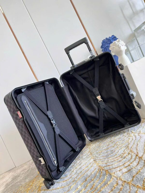 Vali Louis Vuitton Siêu Cấp Hoạ Tiết Caro Màu Tím Than 20Inch (2)