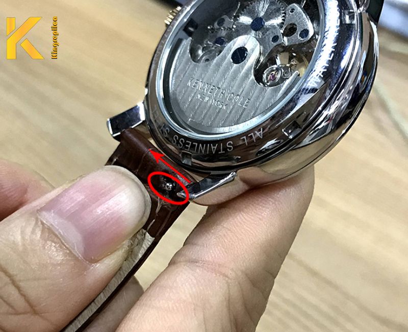 cách thay dây da đồng hồ