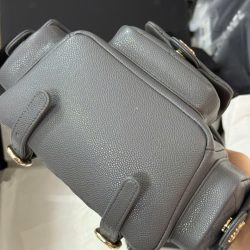 Balo Chanel Mini 24P Siêu Cấp Da Hạt Màu Xám 21.5x19 (2)