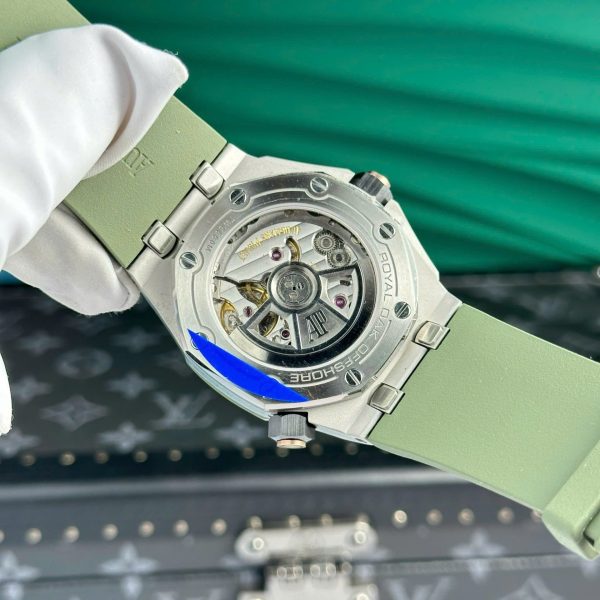 Đồng Hồ Audemars Piguet Rep Cao Cấp Royal Oak Offshore 15720ST Màu Xanh Lá Cây Xưởng APS 42mm (2)