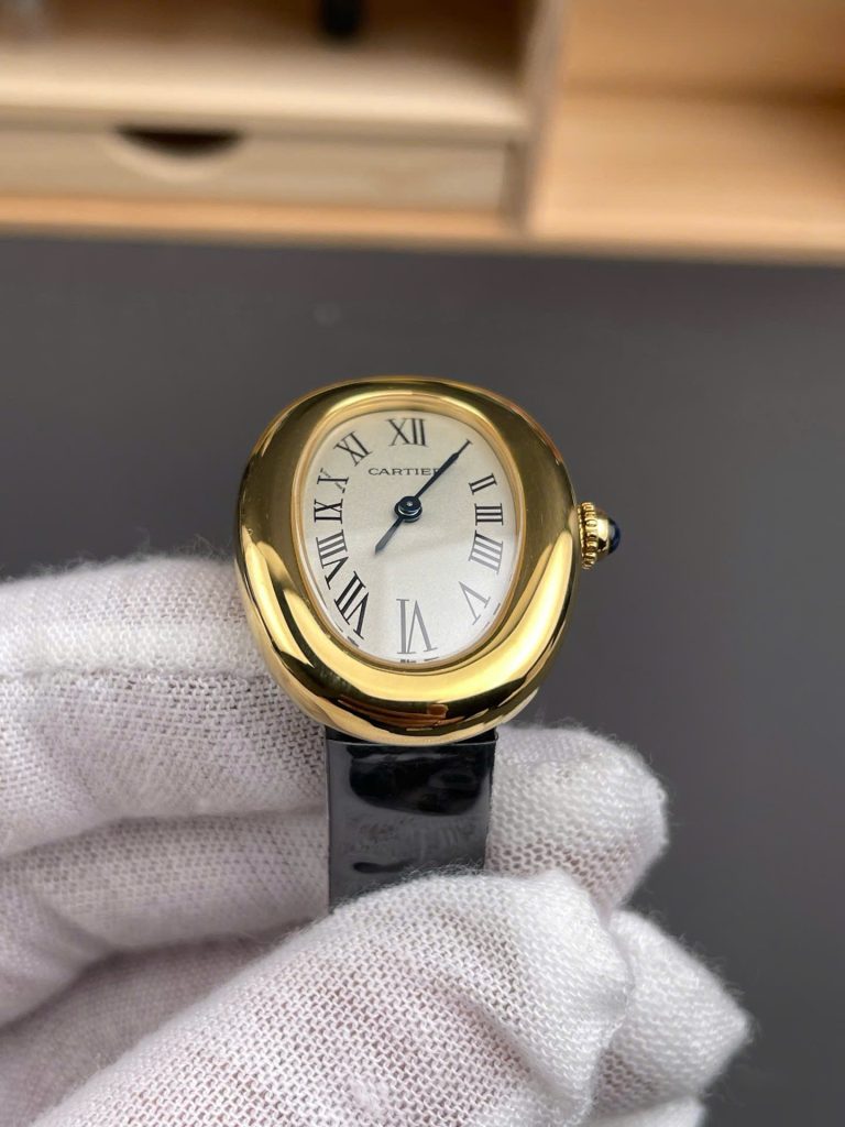 Đồng Hồ Cartier Baignoire WGBA0017 Replica Cao Cấp Nữ Dây Da AF Factory 24,6x18,7mm (1)