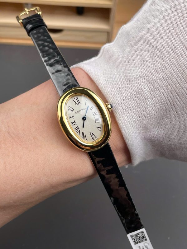 Đồng Hồ Cartier Baignoire WGBA0017 Replica Cao Cấp Nữ Dây Da AF Factory 24,6x18,7mm (1)