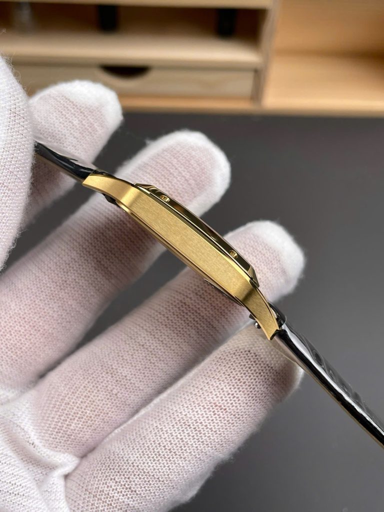 Đồng Hồ Cartier Santos-Dumont WGSA0077 Replica 11 Màu Đen Máy Pin Xưởng AF 43,5x31,4mm (1)
