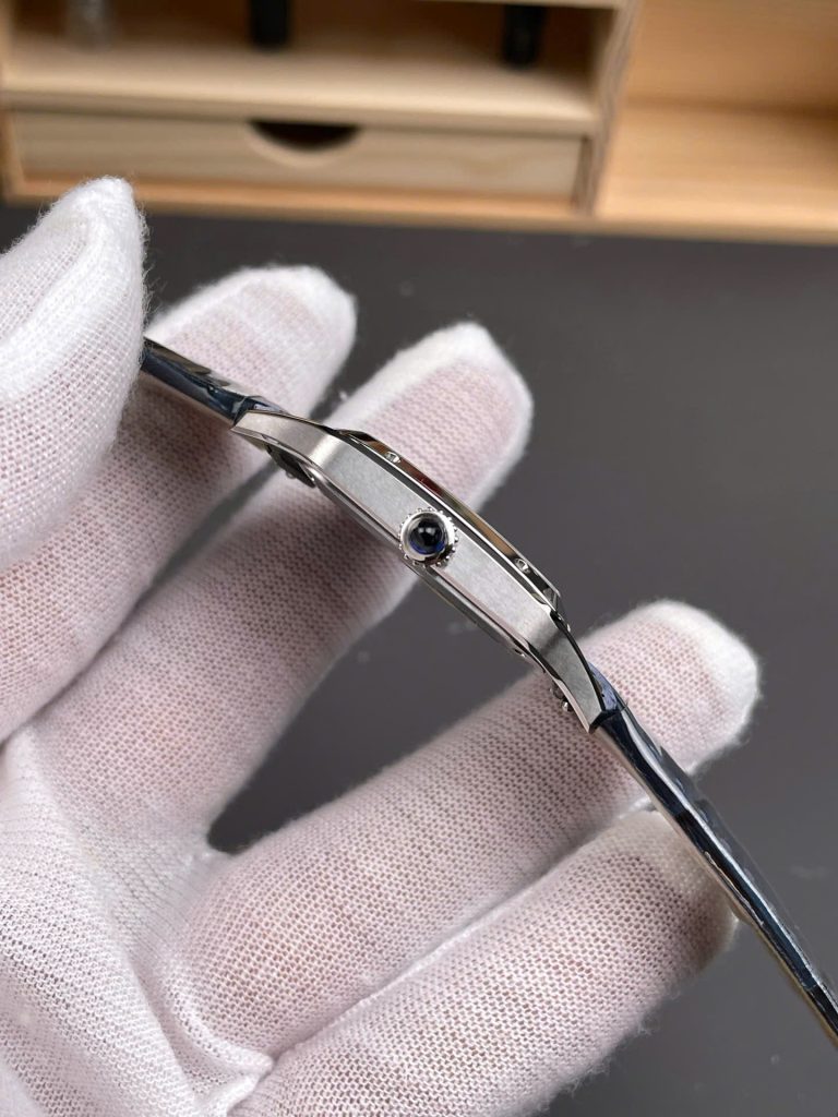 Đồng Hồ Cartier Santos Dumont WSSA0022 Rep 11 Nam Dây Da Màu Xanh Dương AF Factory 43,5mm (1)