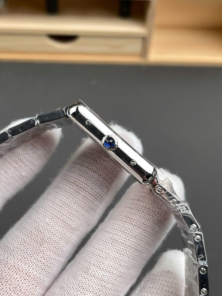 Đồng Hồ Cartier Tank Replica 11 Nam Đính Đá Máy Pin Nhà Máy AF 31x40mm (1)
