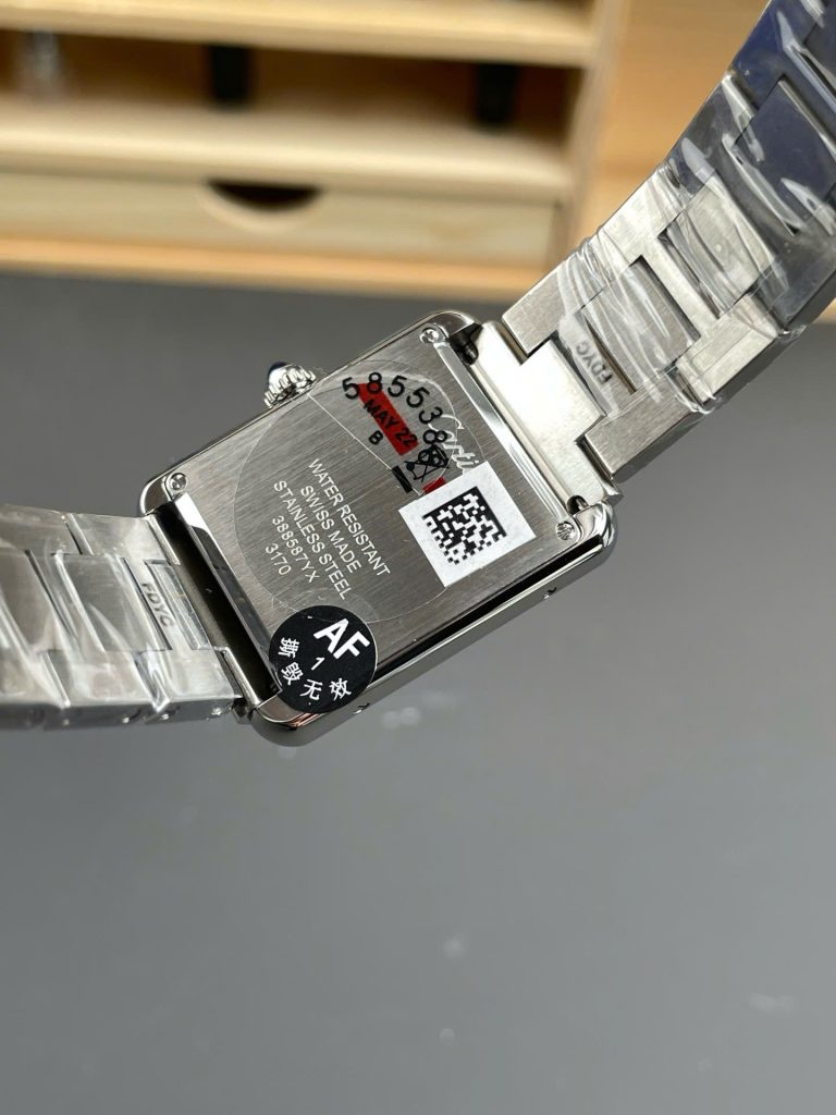 Đồng Hồ Cartier Tank Replica 11 Nam Đính Đá Máy Pin Nhà Máy AF 31x40mm (1)