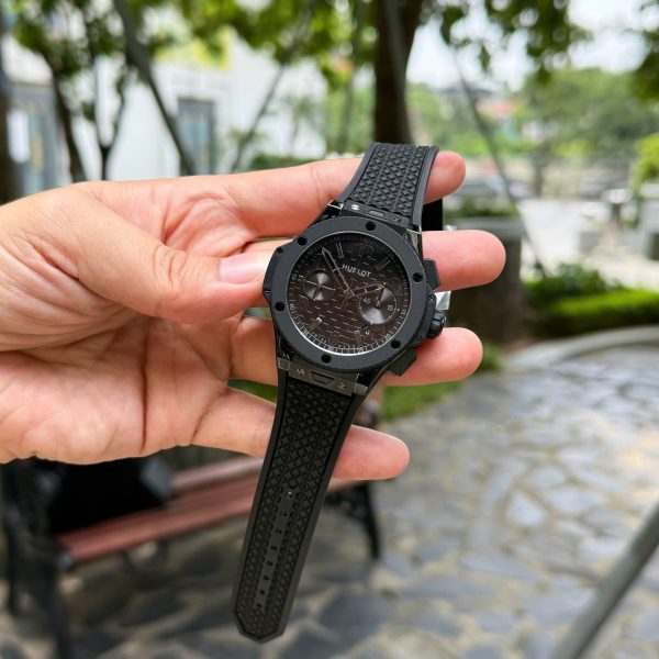 Đồng Hồ Hublot Big Bang 20th Anniversary Ceramic All Black Chronograph Chế Tác Xưởng BBA 43mm