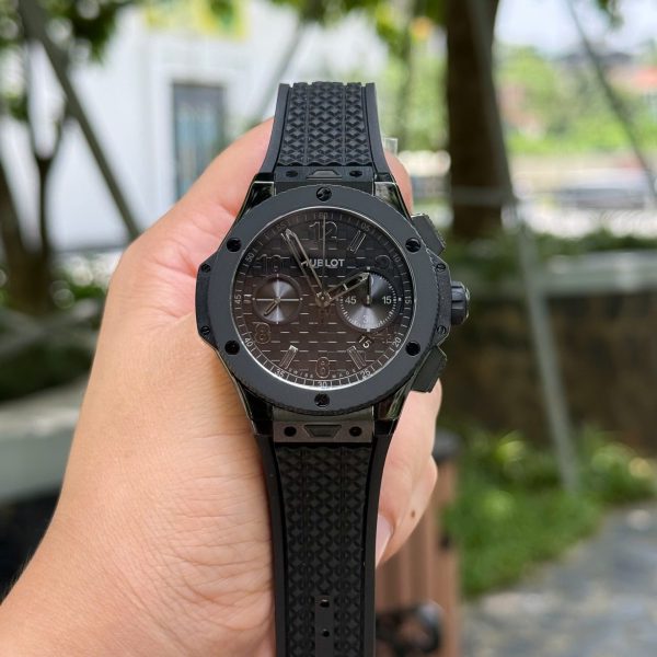 Đồng Hồ Hublot Big Bang 20th Anniversary Ceramic All Black Chronograph Chế Tác Xưởng BBA 43mm