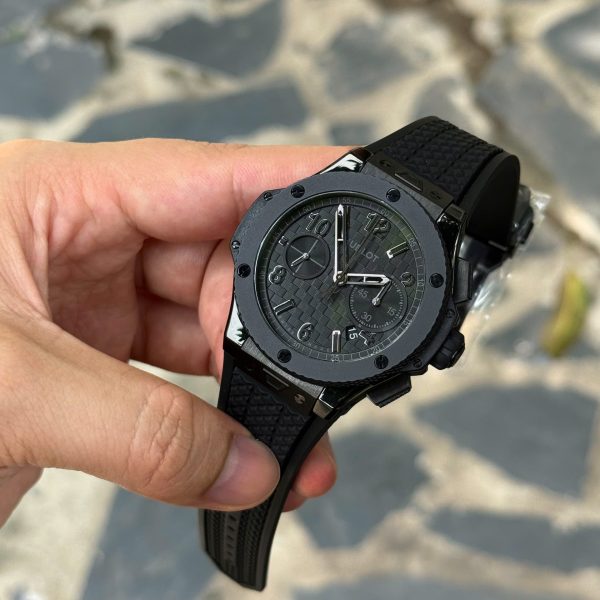Đồng Hồ Hublot Big Bang 20th Anniversary Ceramic All Black Chronograph Chế Tác Xưởng BBA 43mm