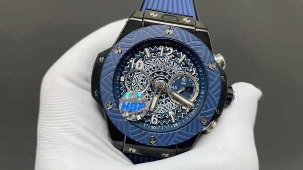 Đồng Hồ Hublot Big Bang Unico 'O Ka Mua Chronograph Replica Cao Cấp Xưởng HB 45mm (1)