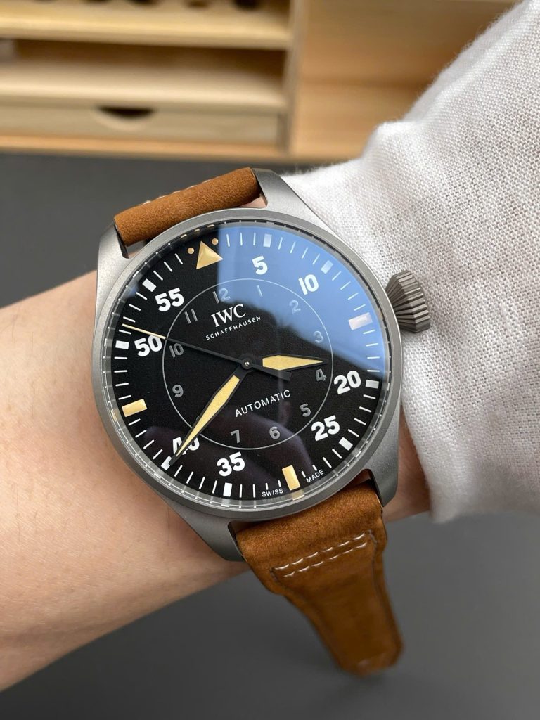 Đồng Hồ IWC Rep 11 Schaffhausen Big Pilot's Spitfire IW329701 Cao Cấp Nhất 43mm (4)
