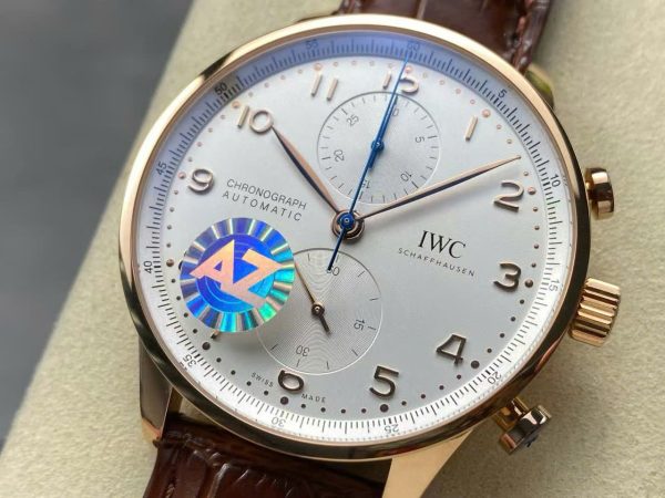Đồng Hồ IWC Schaffhausen IW371611 Replica 11 Mặt Trắng Dây Da Nhà Máy AZ 41mm (2)