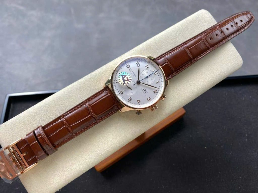 Đồng Hồ IWC Schaffhausen IW371611 Replica 11 Mặt Trắng Dây Da Nhà Máy AZ 41mm (2)