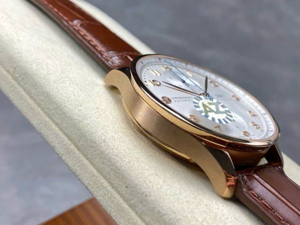 Đồng Hồ IWC Schaffhausen IW371611 Replica 11 Mặt Trắng Dây Da Nhà Máy AZ 41mm (2)