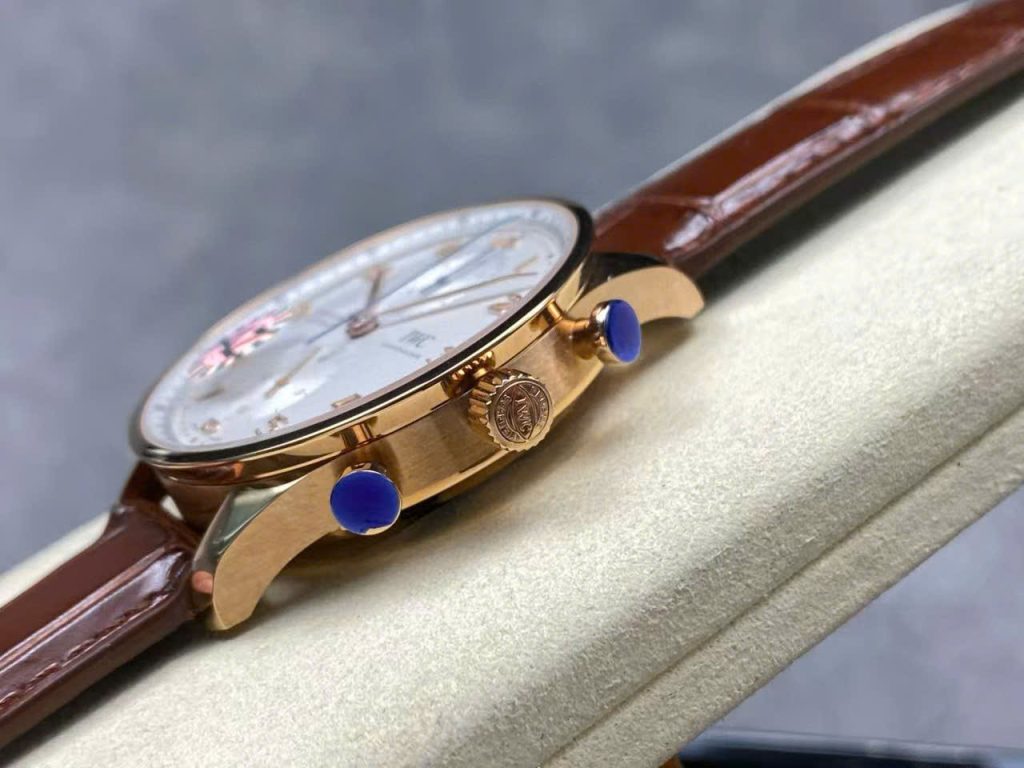 Đồng Hồ IWC Schaffhausen IW371611 Replica 11 Mặt Trắng Dây Da Nhà Máy AZ 41mm (2)