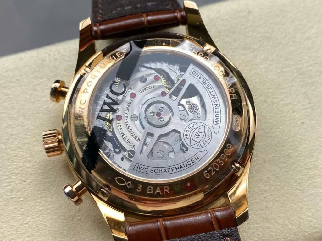 Đồng Hồ IWC Schaffhausen IW371611 Replica 11 Mặt Trắng Dây Da Nhà Máy AZ 41mm (2)
