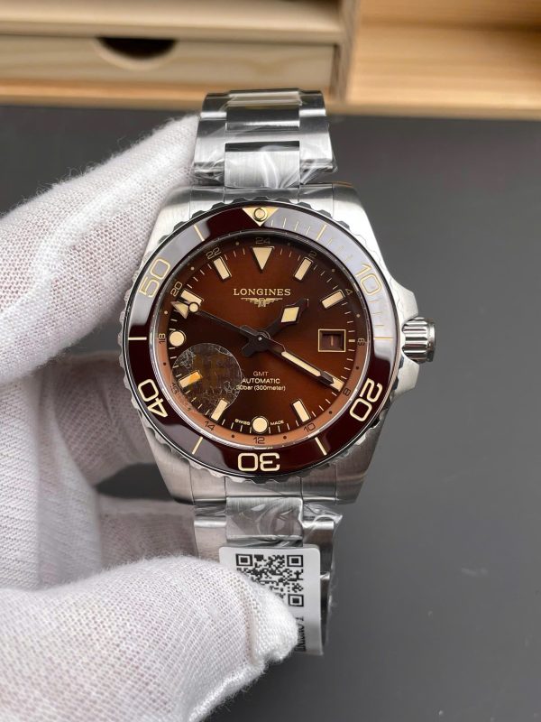 Đồng Hồ Longines HydroConquest Replica 11 Dây Kim Loại Mặt Số Nâu Xưởng AF 41mm (2)