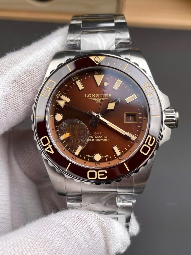 Đồng Hồ Longines HydroConquest Replica 11 Dây Kim Loại Mặt Số Nâu Xưởng AF 41mm (2)