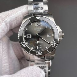 Longines Luxury Fake Watches HydroConquest Gray Dial Automatic Swiss Movement 43mm